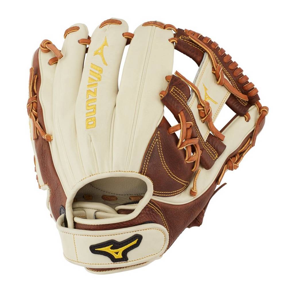 Damske Rukavice Mizuno Classic Series Fastpitch 11.5" Softball Strieborne/Hnede Vypredaj SNPC14738